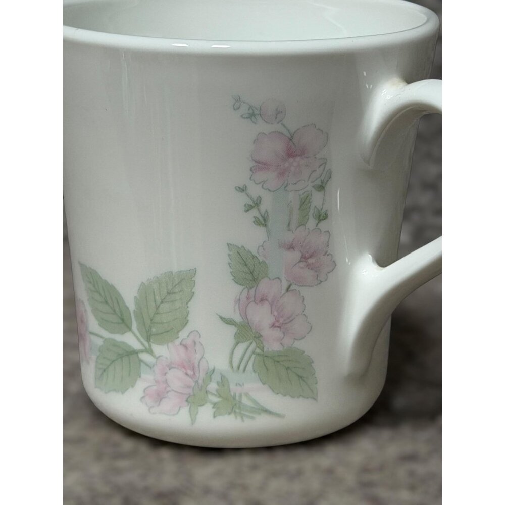 Vintage 90s Corelle Veranda Mugs Cottagecore Farmhouse Floral Decor‎ Corning USA